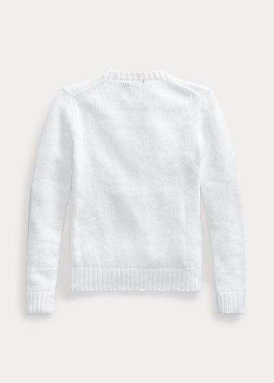 Polo Ralph Lauren Flag Eyelet Striktrøje Dame Danmark (WGKOX9724)